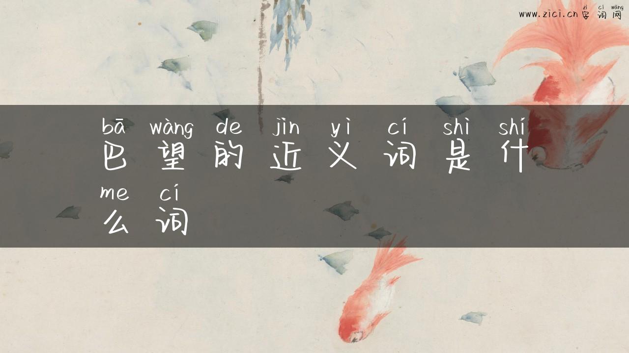 巴望的近义词是什么词