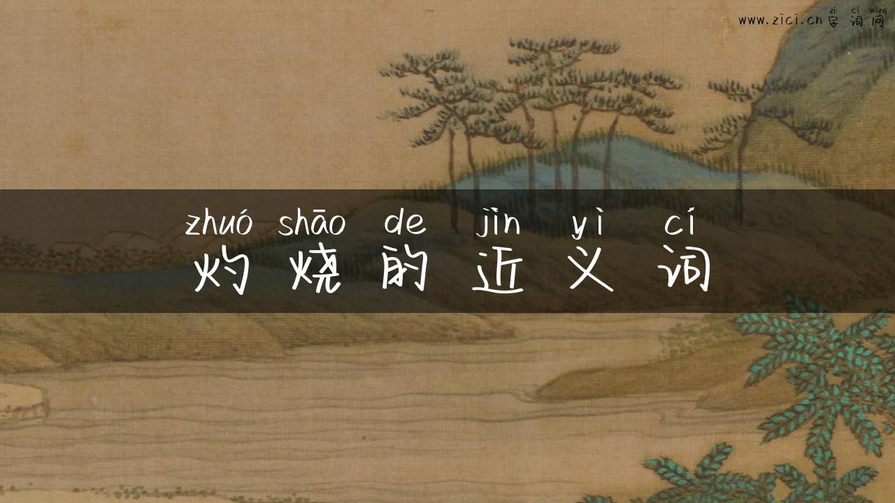 灼烧的近义词