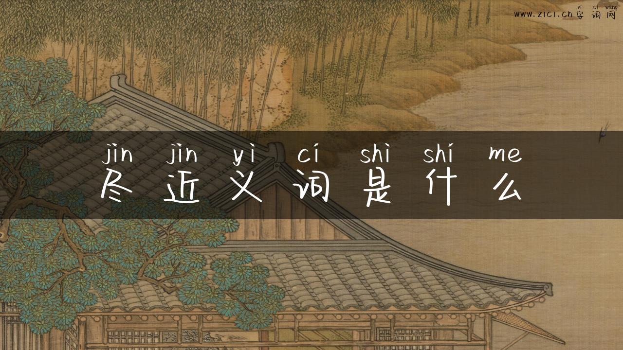 尽近义词是什么