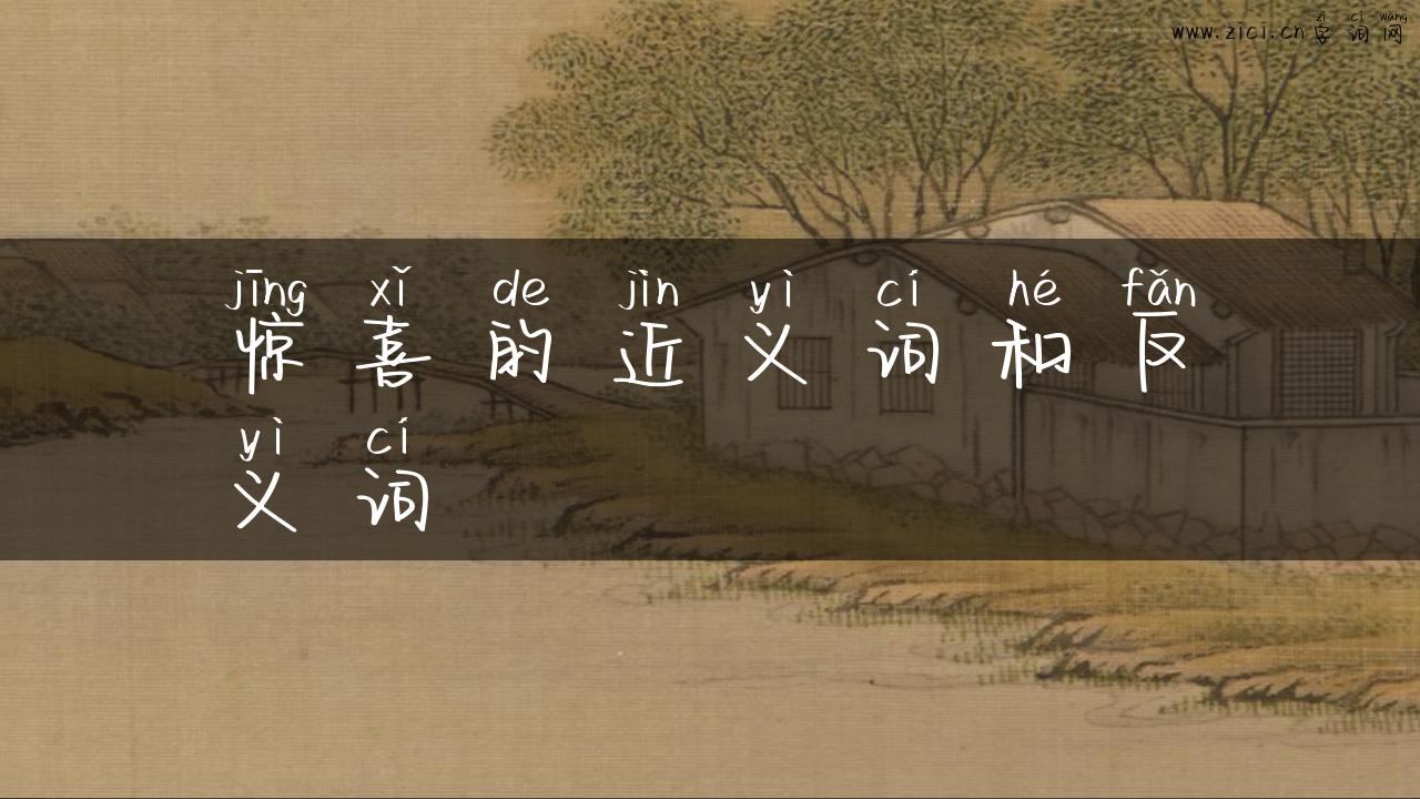 惊喜的近义词和反义词