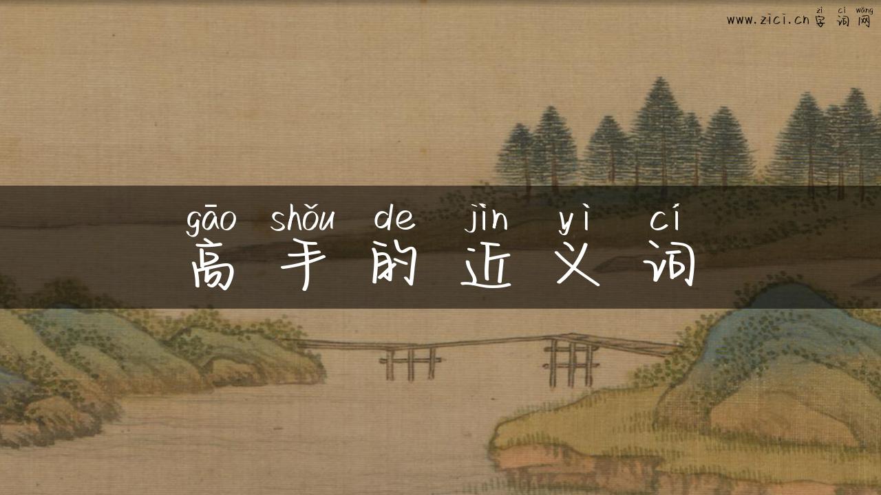 高手的近义词
