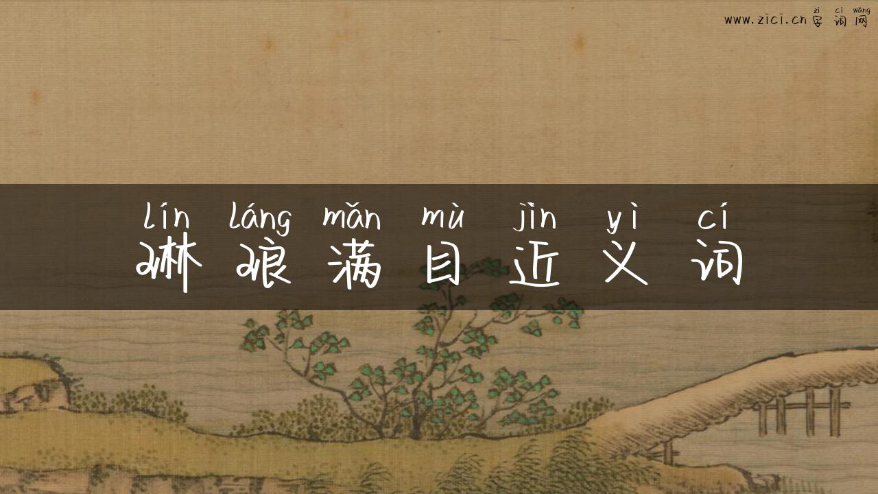 琳琅满目近义词