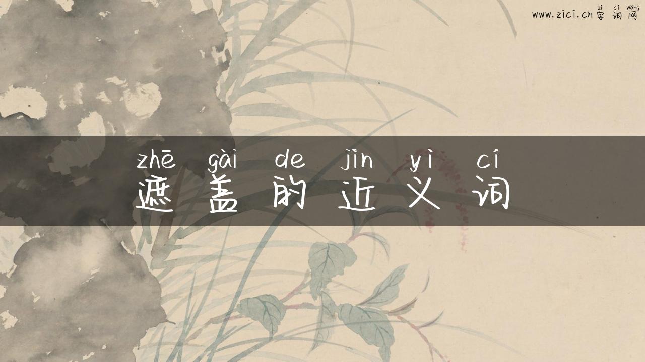 遮盖的近义词