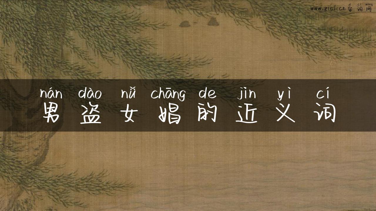 男盗女娼的近义词