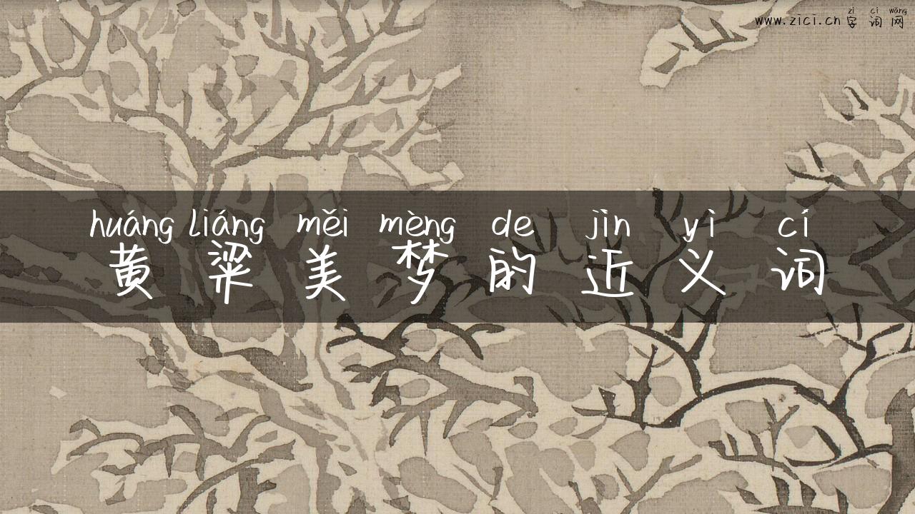 黄粱美梦的近义词