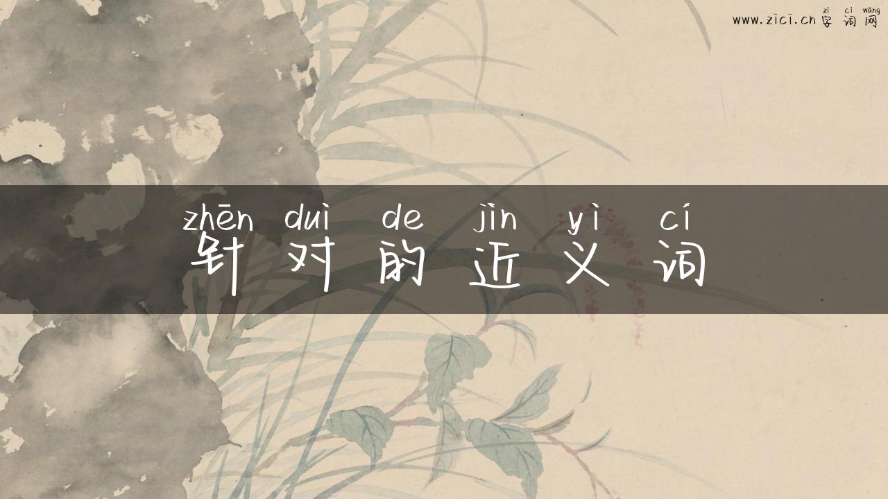 针对的近义词