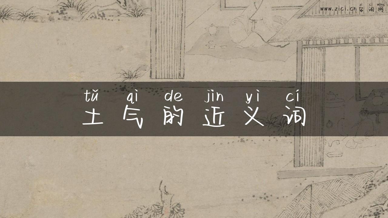 土气的近义词