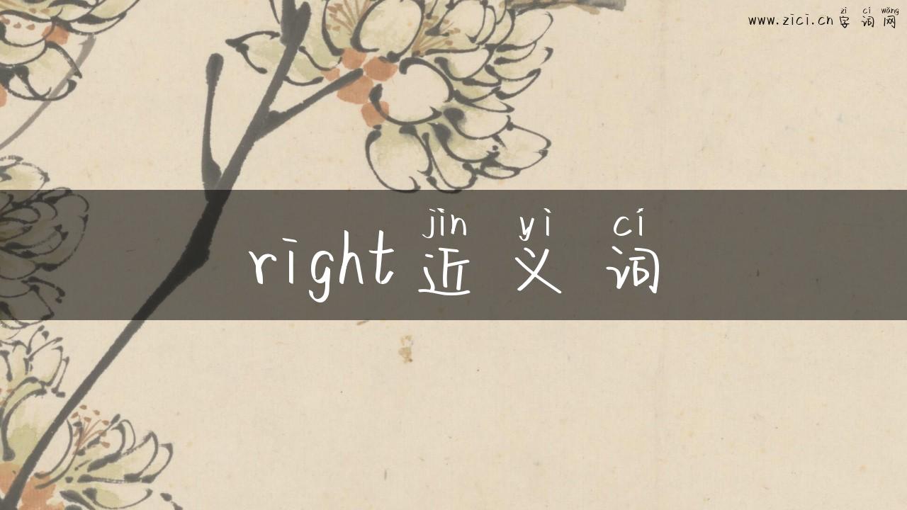 right近义词