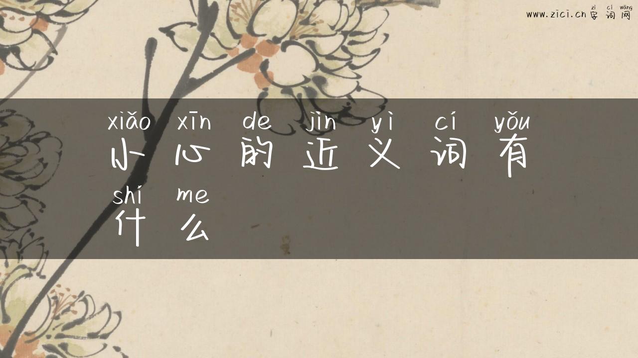 小心的近义词有什么