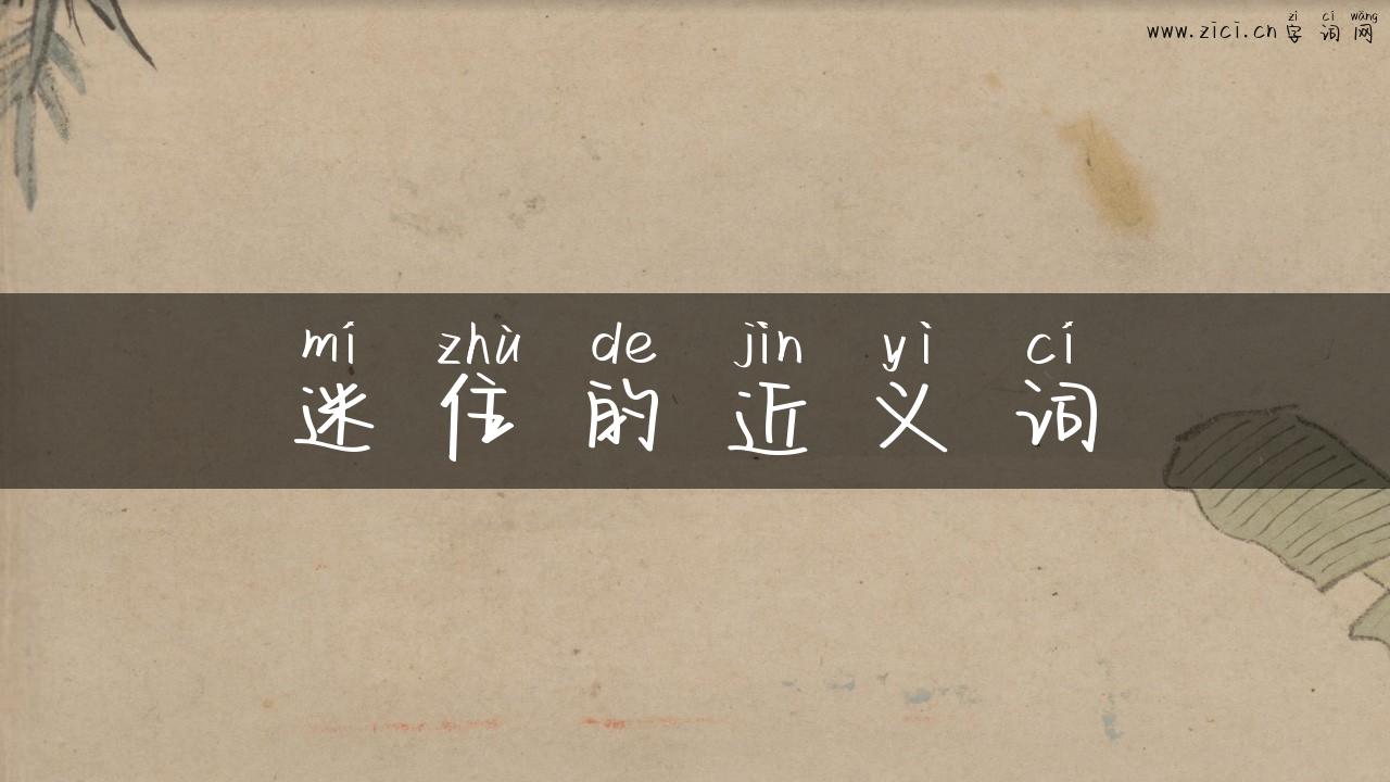迷住的近义词