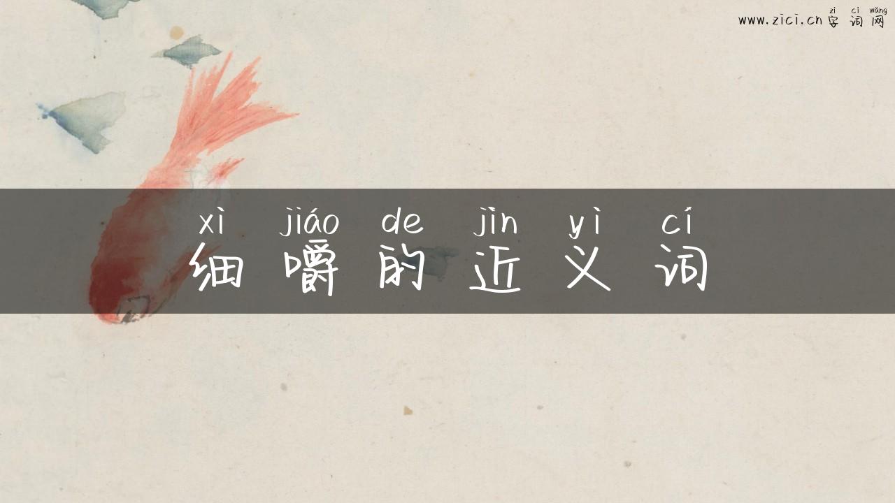 细嚼的近义词