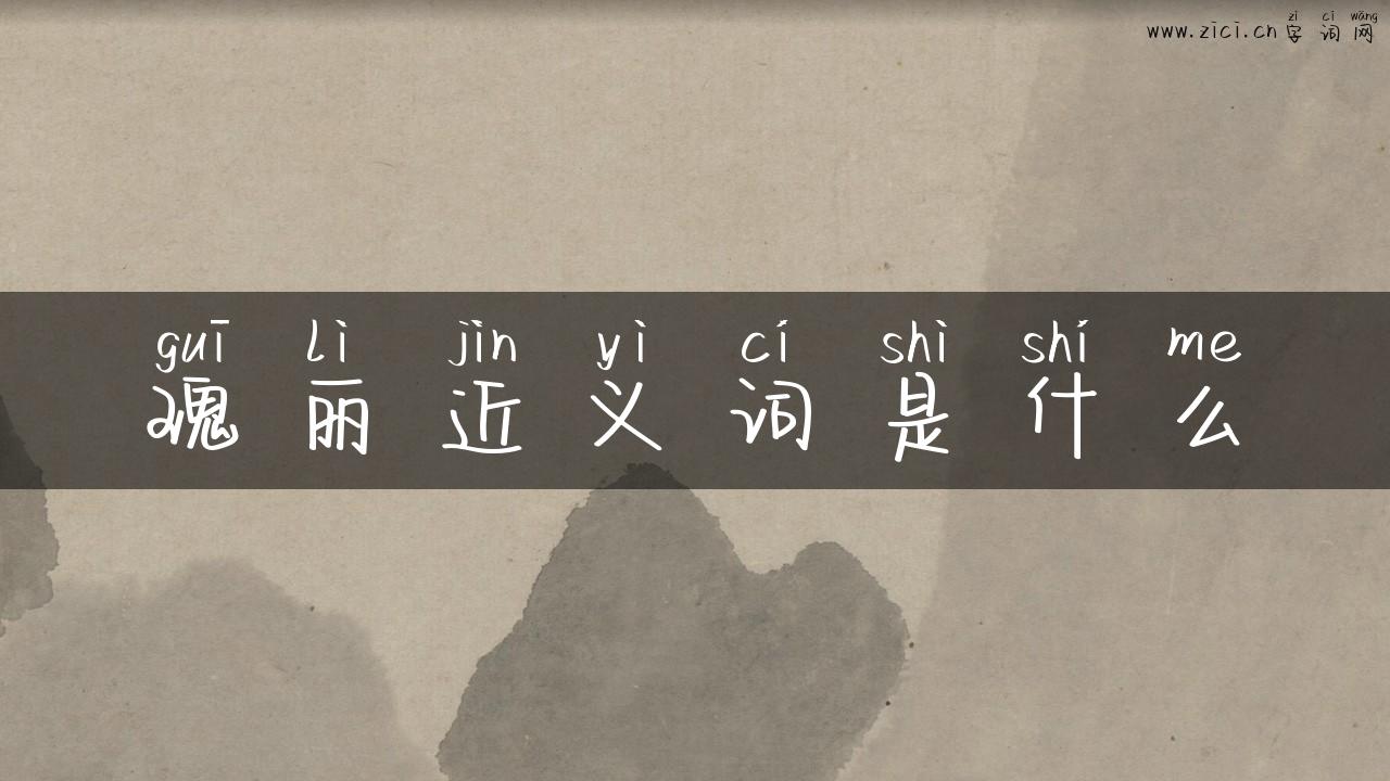 瑰丽近义词是什么