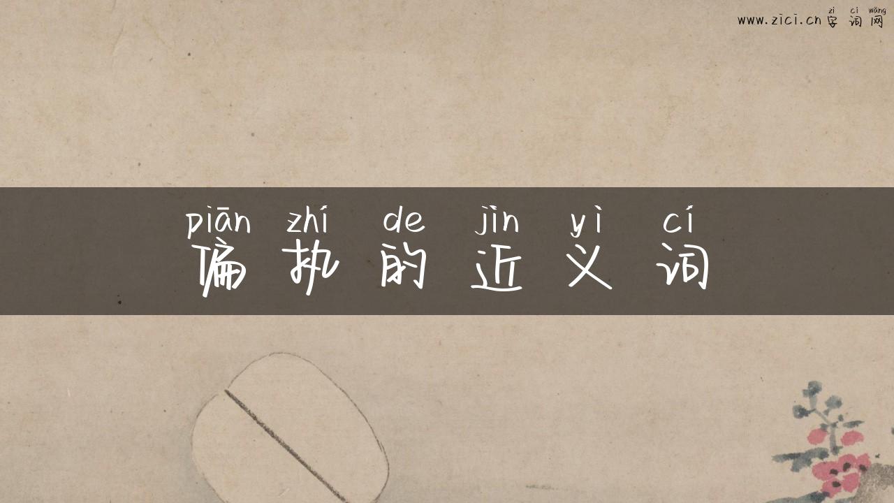 偏执的近义词