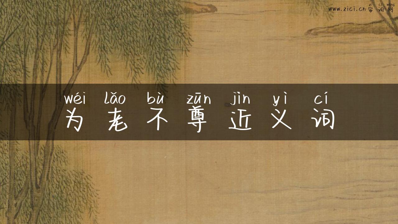 为老不尊近义词