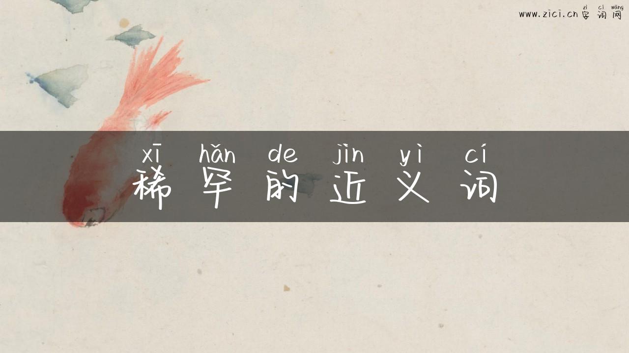 稀罕的近义词