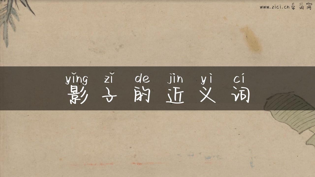 影子的近义词
