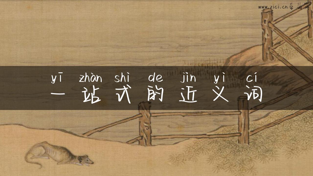 一站式的近义词