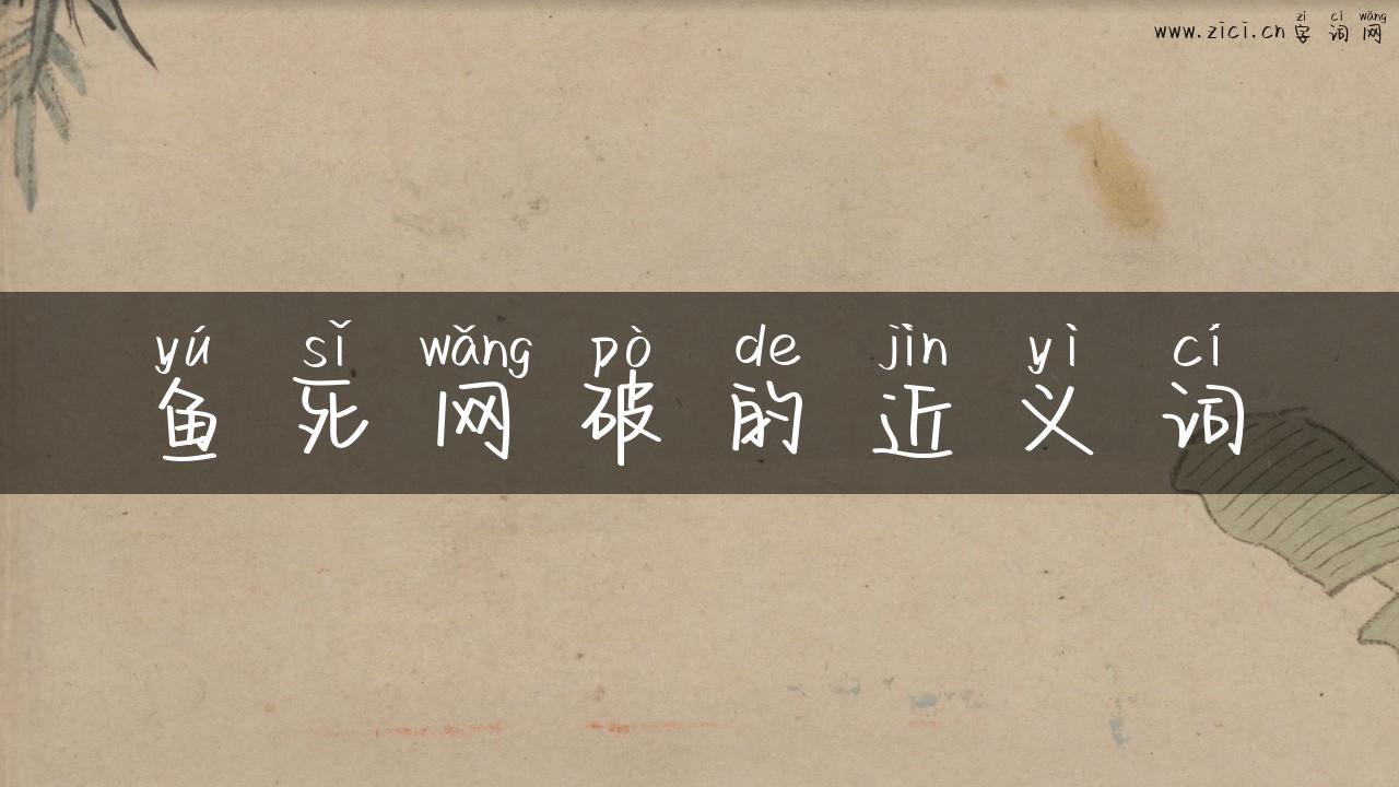 鱼死网破的近义词