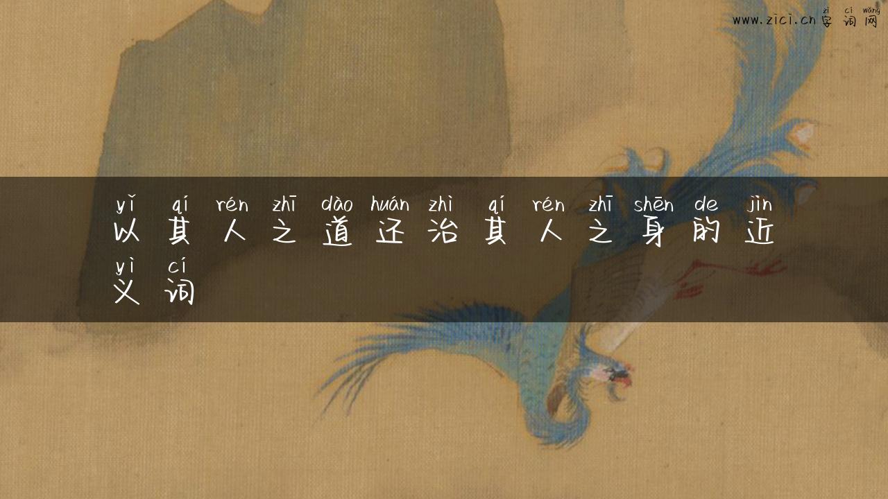 以其人之道还治其人之身的近义词