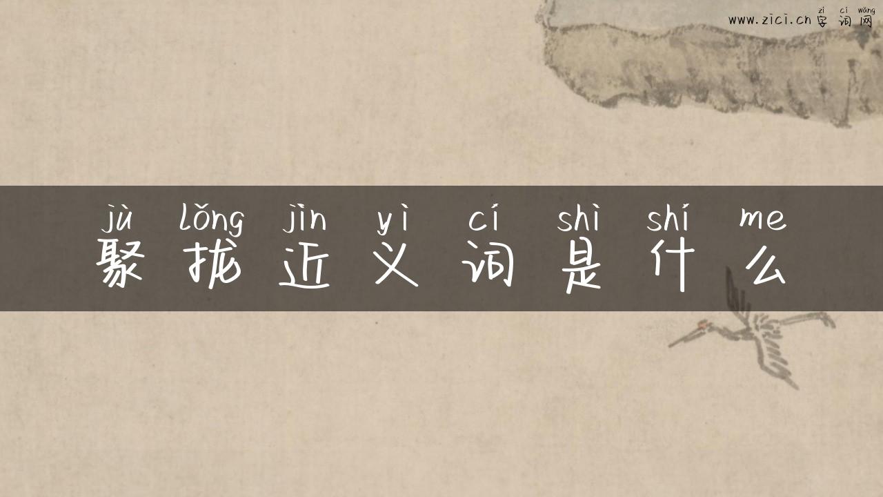 聚拢近义词是什么