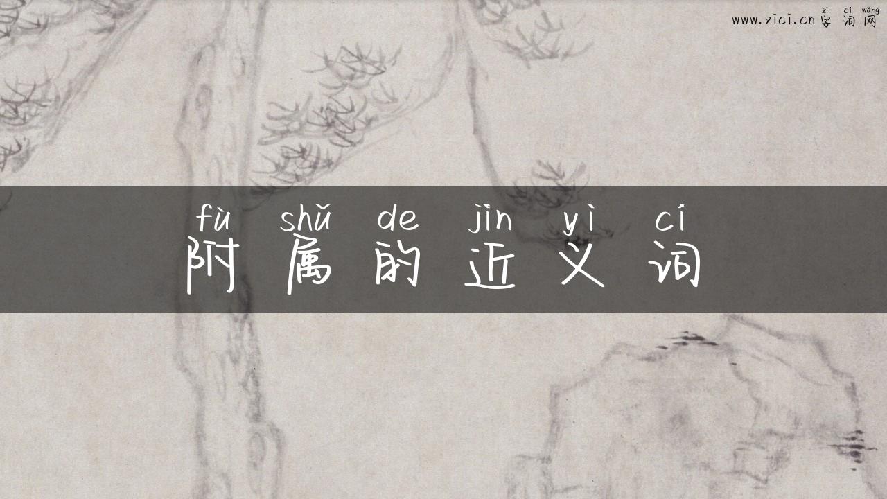 附属的近义词