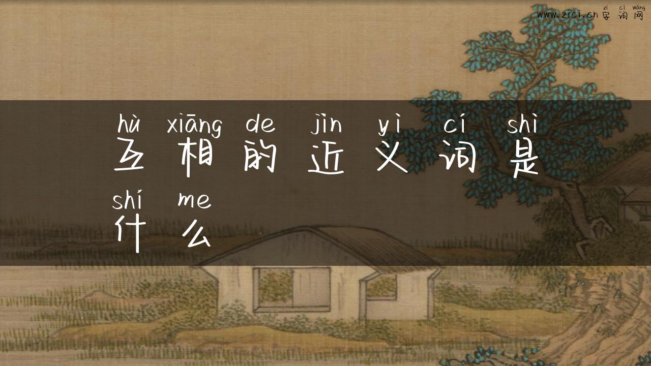 互相的近义词是什么