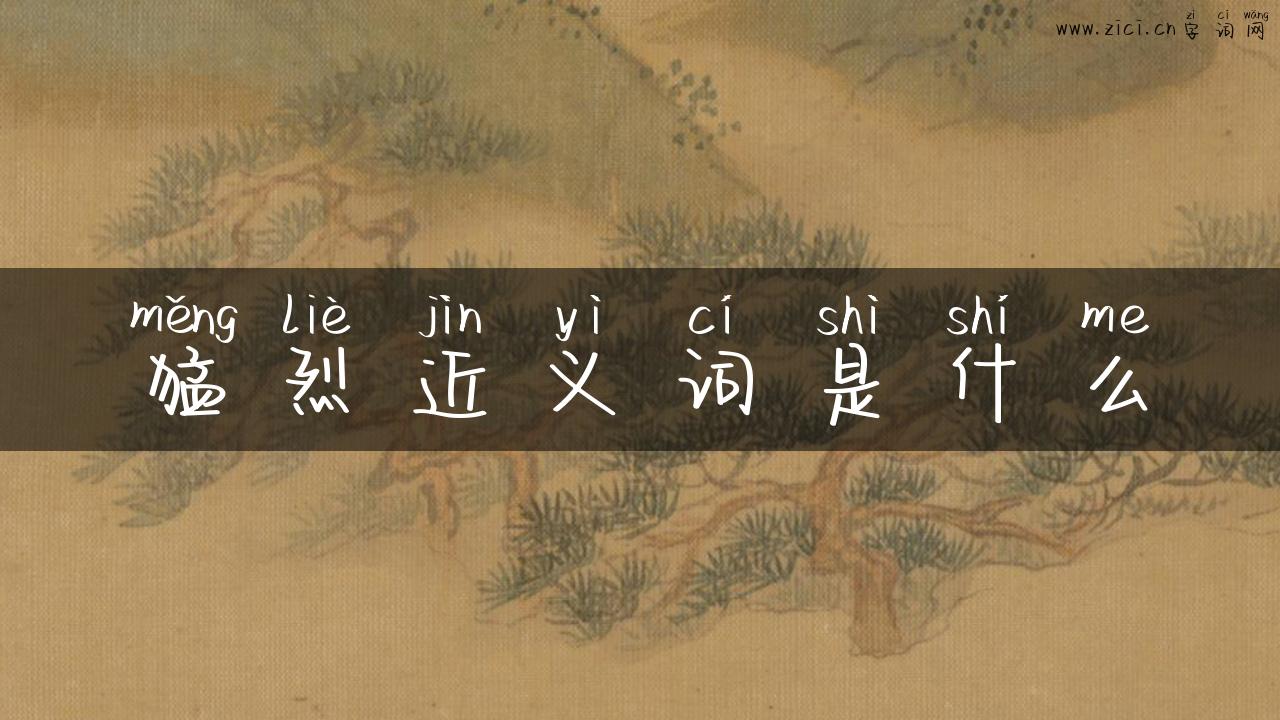 猛烈近义词是什么