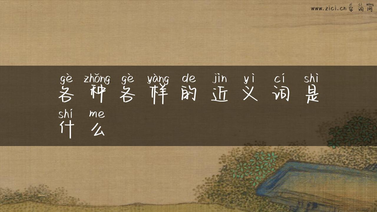 各种各样的近义词是什么