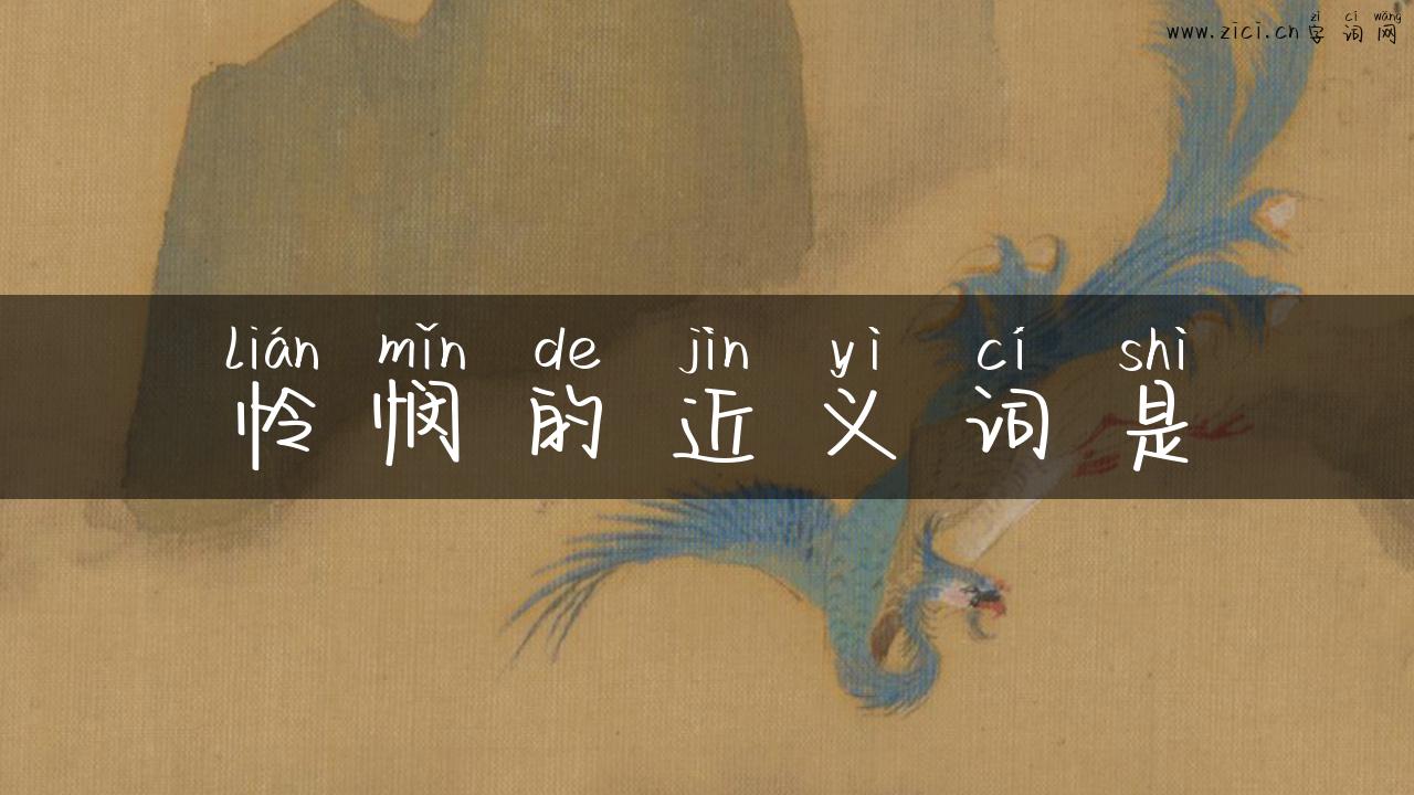 怜悯的近义词是