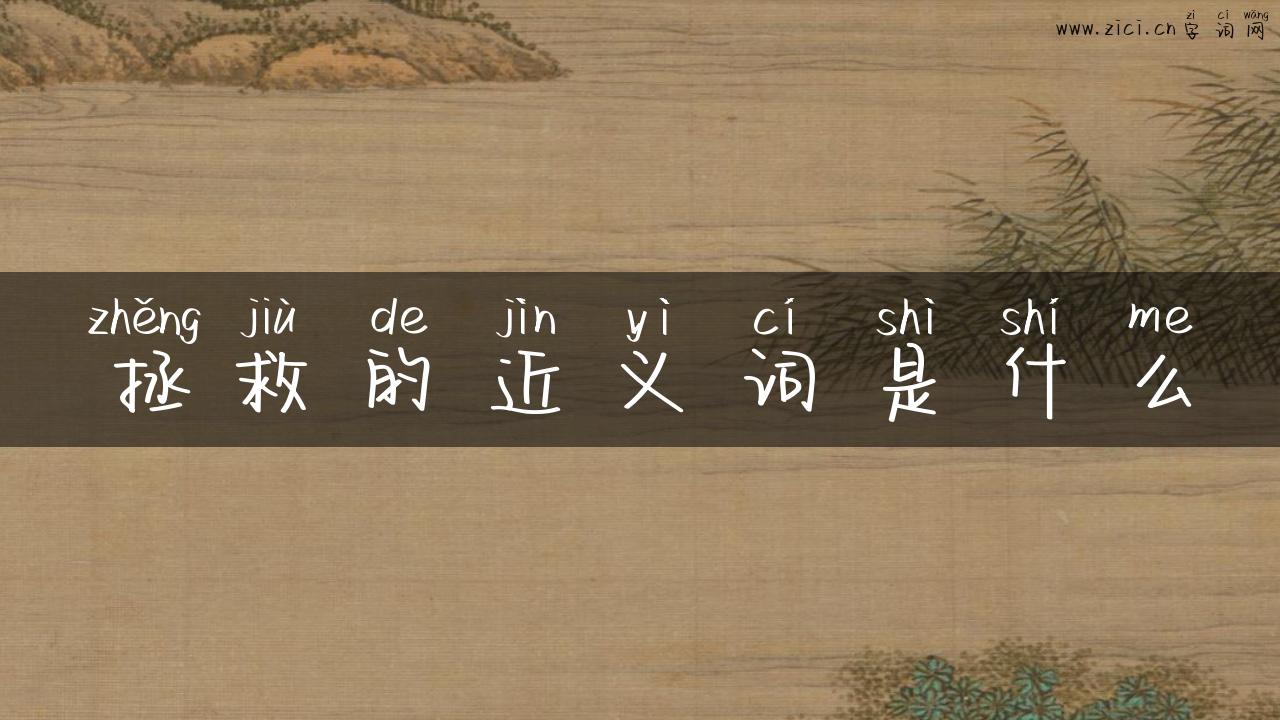 拯救的近义词是什么