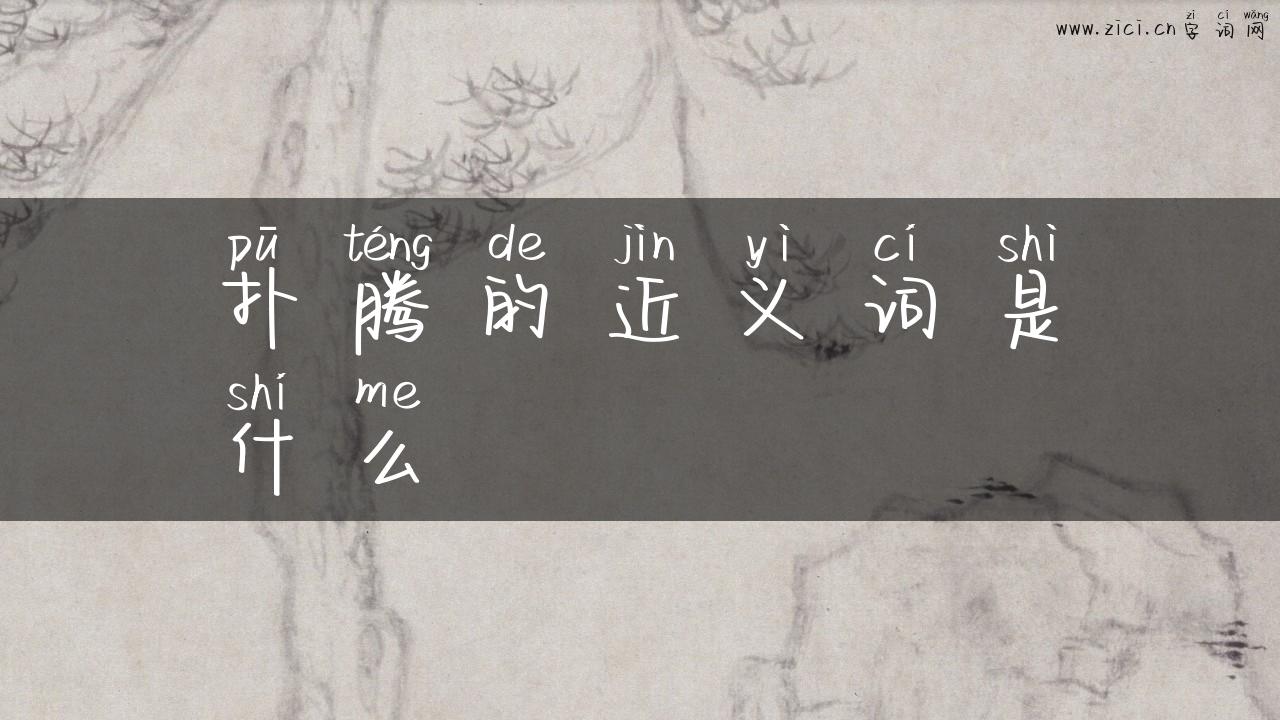 扑腾的近义词是什么