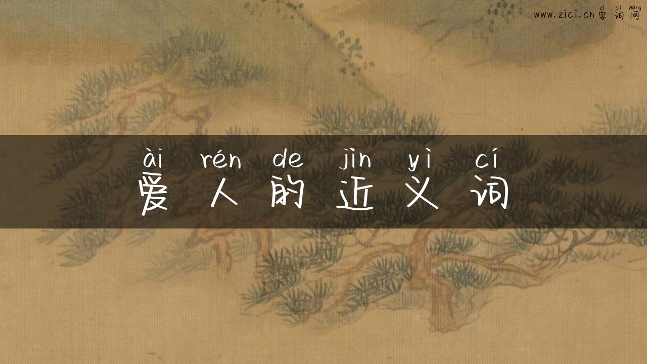 爱人的近义词