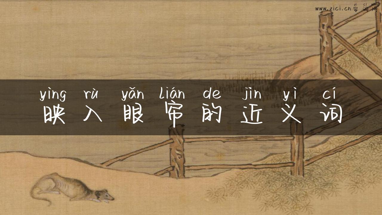 映入眼帘的近义词
