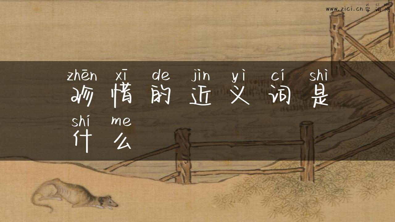 珍惜的近义词是什么