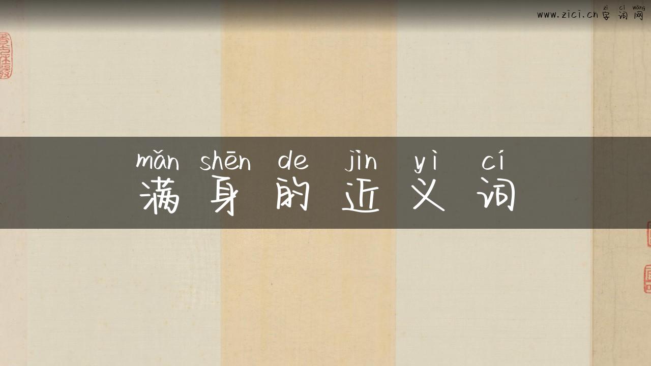 满身的近义词