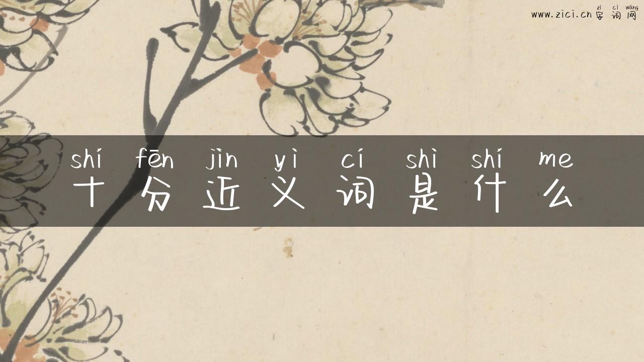 十分近义词是什么