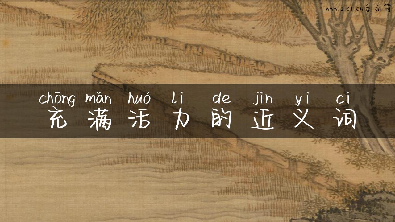 充满活力的近义词