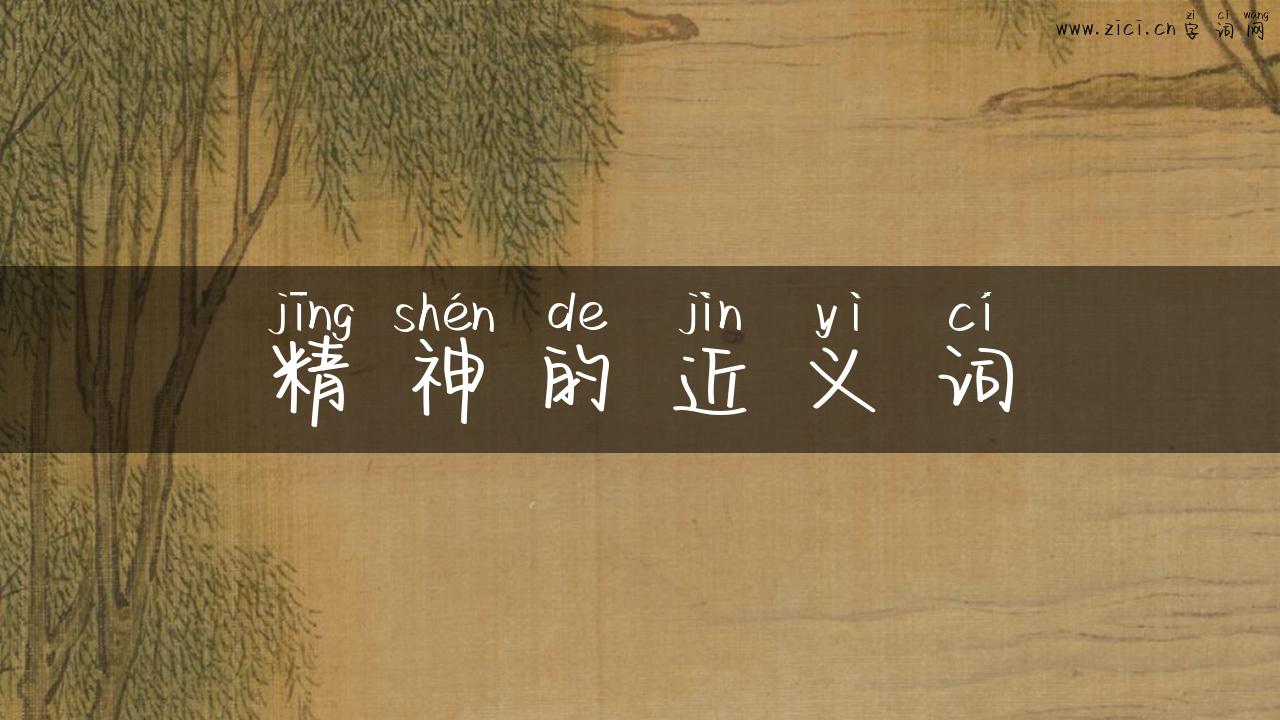 精神的近义词