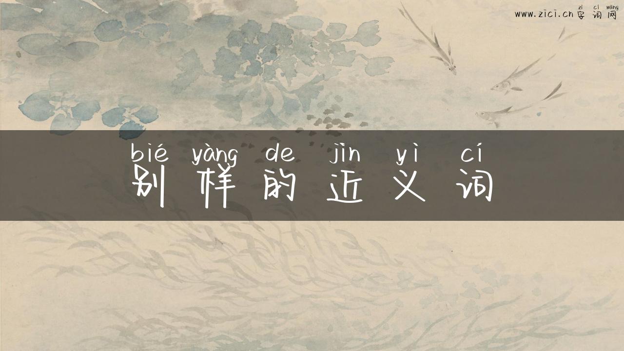 别样的近义词