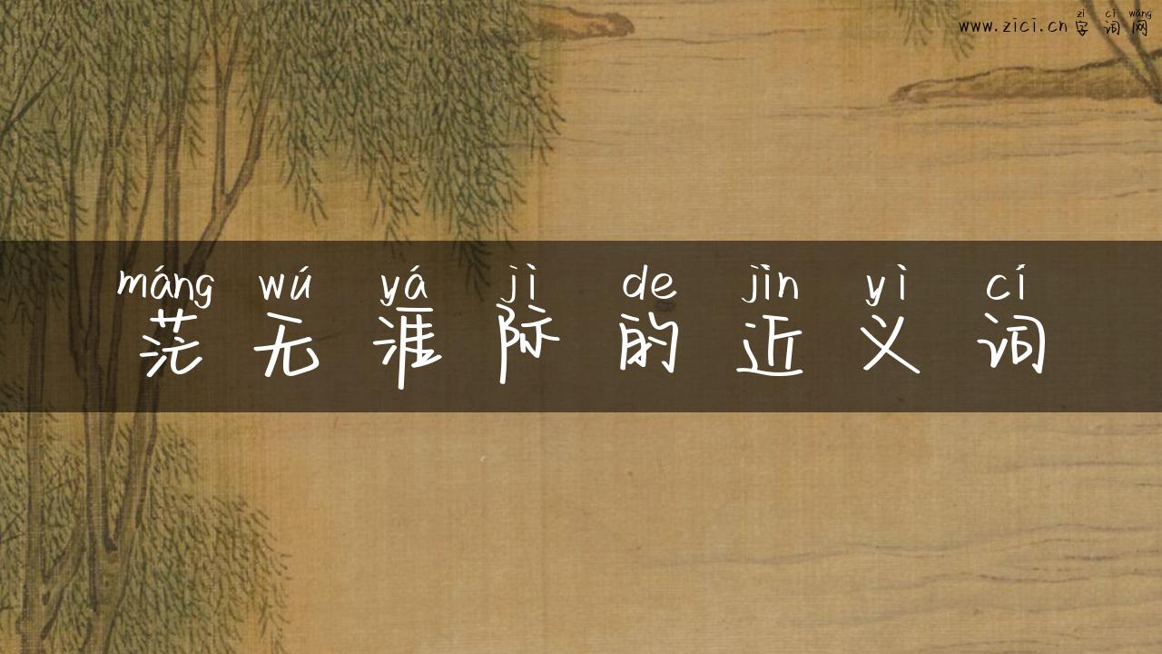 茫无涯际的近义词