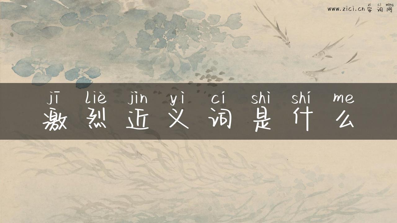 激烈近义词是什么