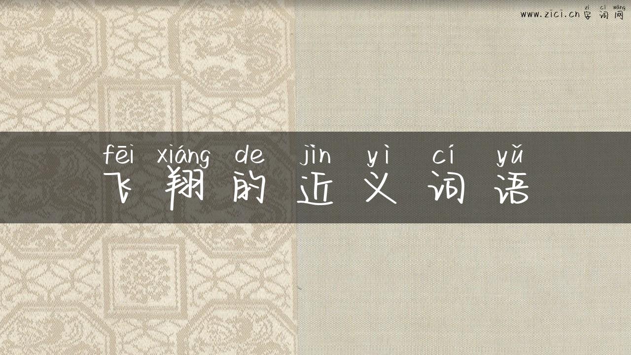 飞翔的近义词语