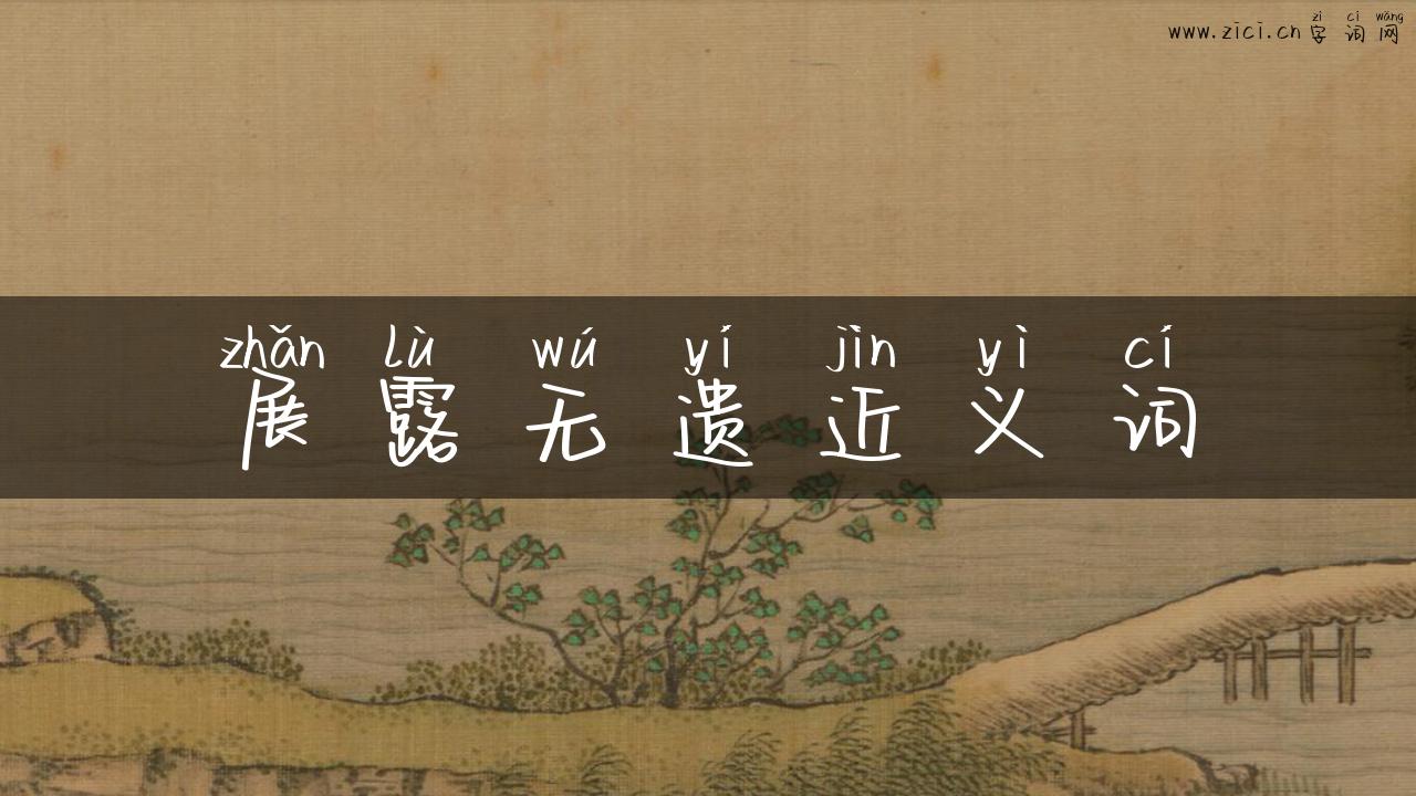 展露无遗近义词