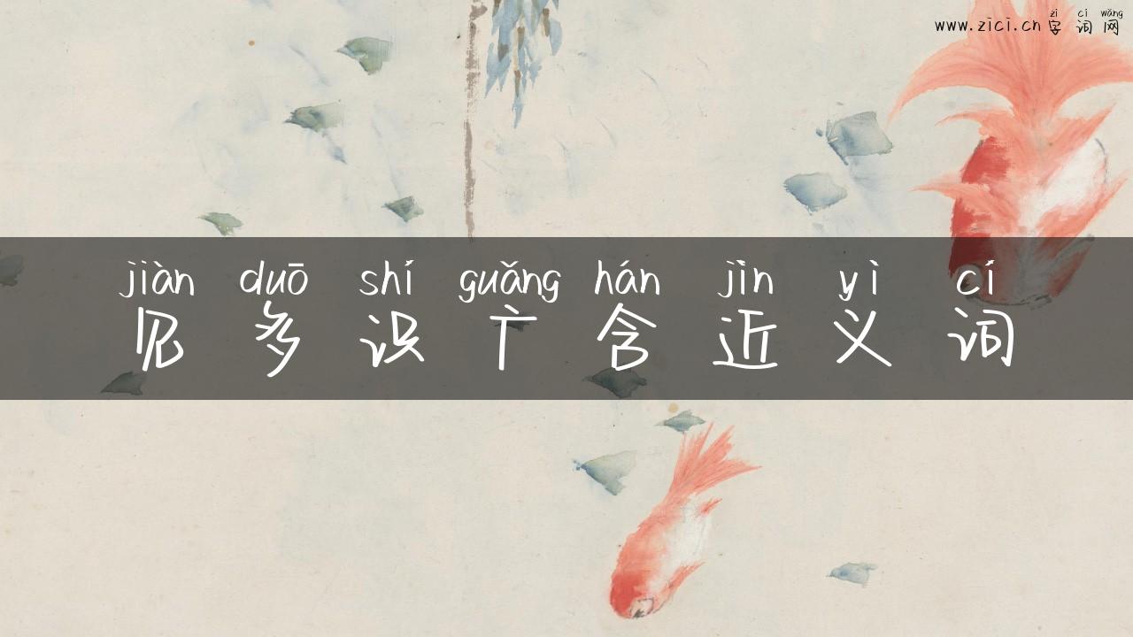 见多识广含近义词