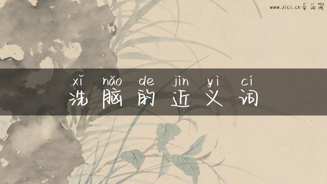 洗脑的近义词