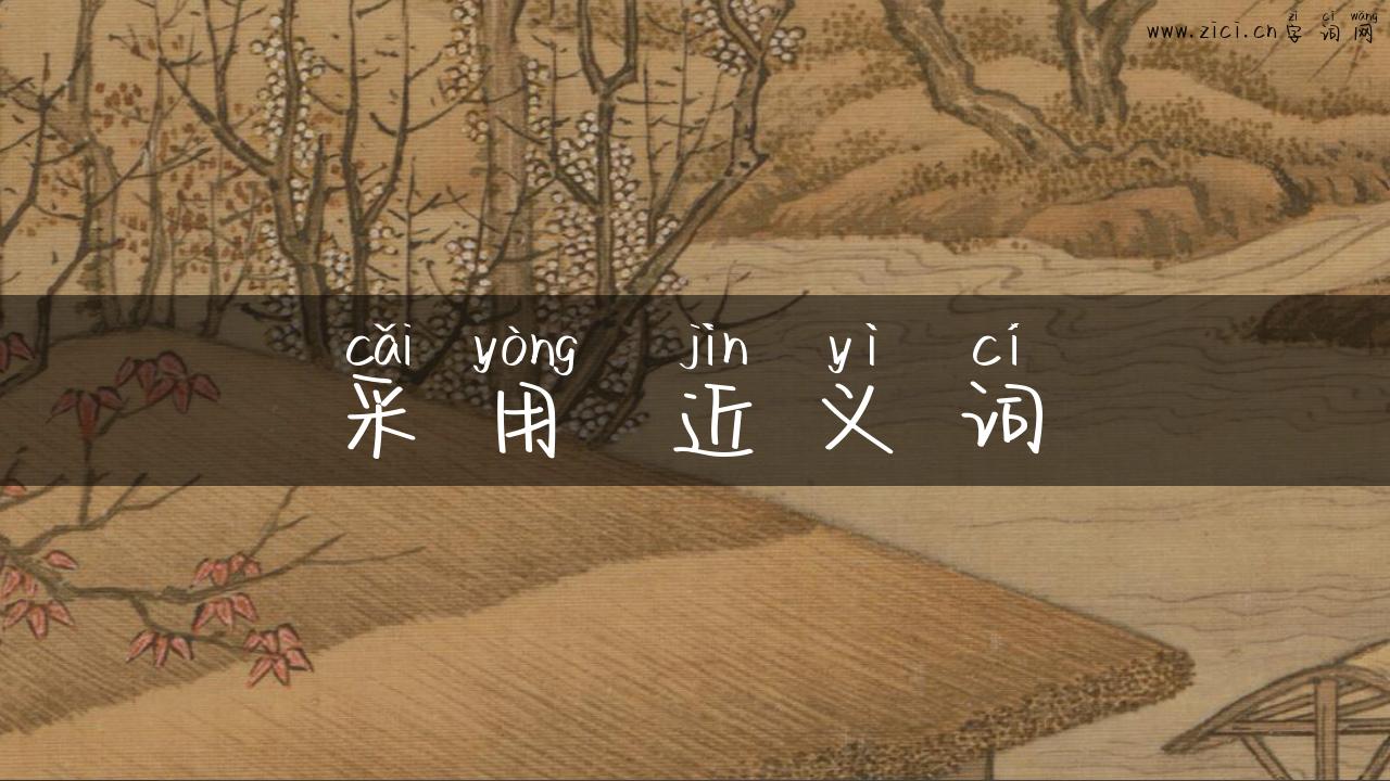 采用 近义词