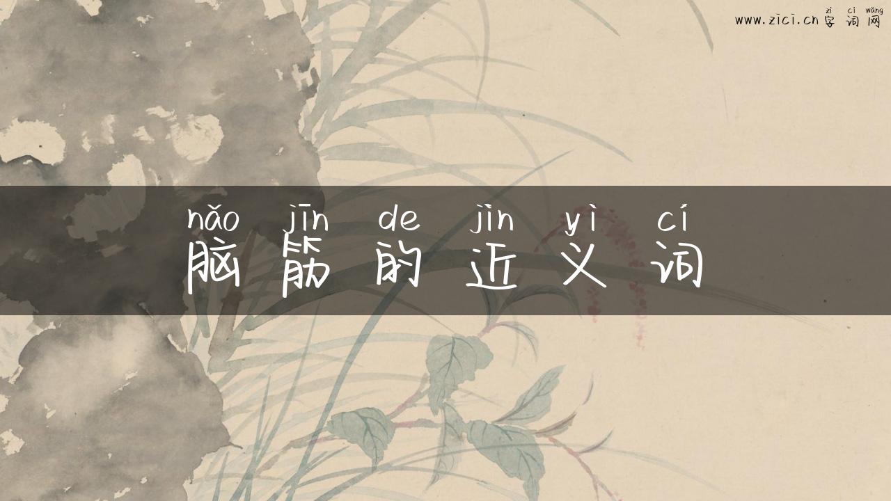 脑筋的近义词