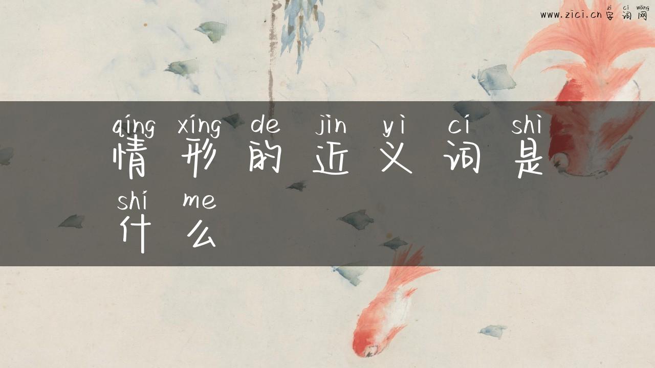 情形的近义词是什么
