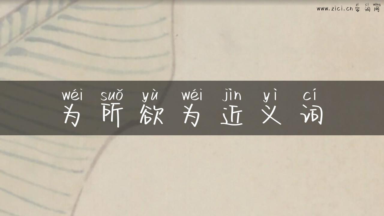 为所欲为近义词