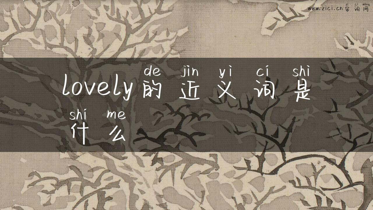 lovely的近义词是什么